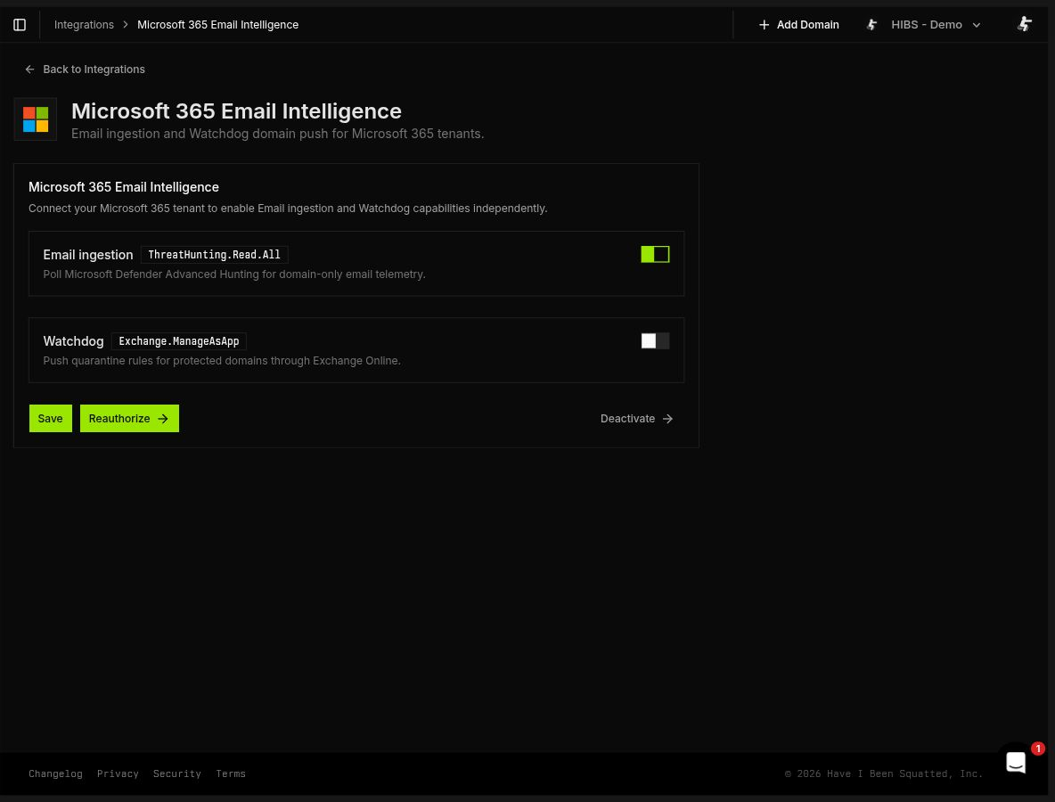 Microsoft 365 Email Intelligence integration